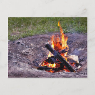 Lagerfeuer Postkarte