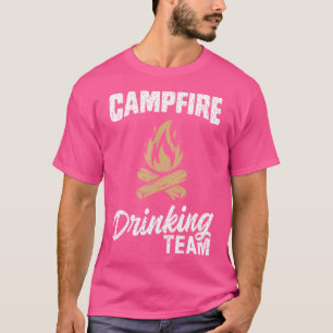 Lagerfeuer-Trinkteam-Campingliebhaber Camper Lusti T-Shirt