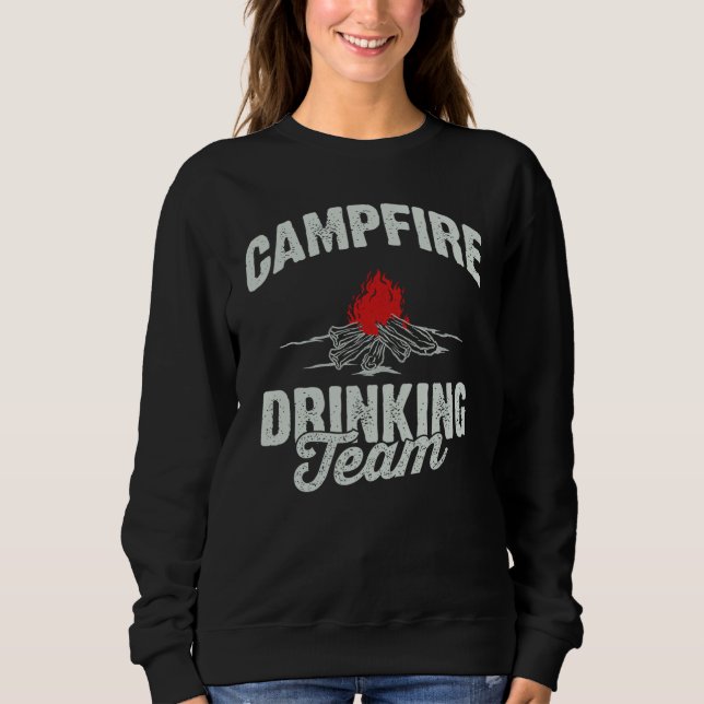 Lagerfeuer-Trinkteam Sweatshirt (Vorderseite)