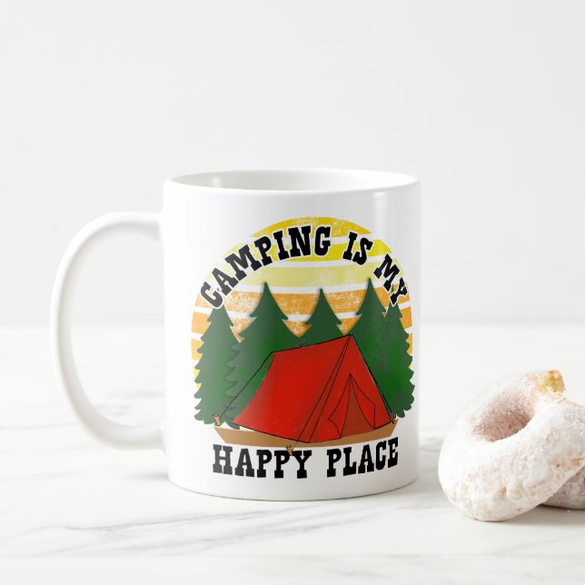 Lagerfeuerkaffee Kaffeetasse (Mit Donut)