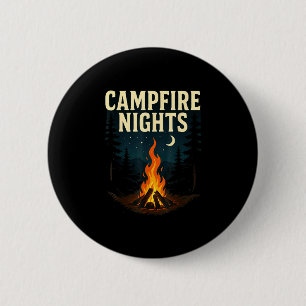 Lagerfeuernächte Camping Wald Berge Button