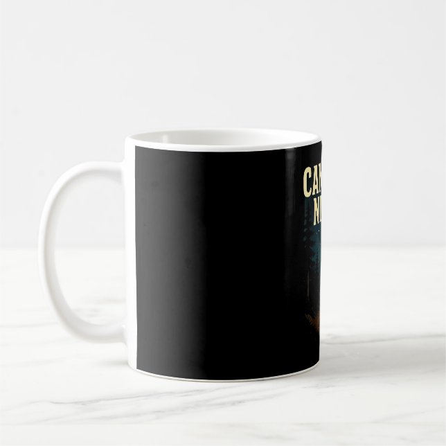 Lagerfeuernächte Camping Wald Berge  Kaffeetasse (Links)