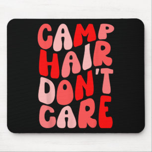 Lagerfrisur, egal, Sommer-Camping-Shirt für Mädche Mousepad