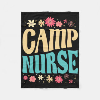 Lagerkrankenschwester Blumenoutfit Sommer Camping  Fleecedecke