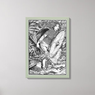 Lagertha Shield Maiden Leinwanddruck
