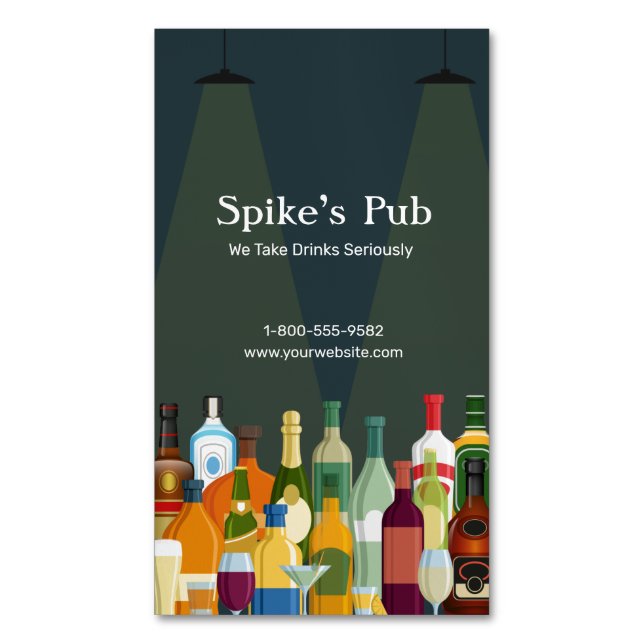 Lagerung von Bar Magnetische Visitenkarte (Vorderseite Vertikal)