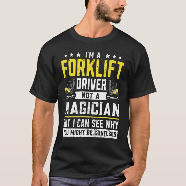Lagerverwalter Gabelstaplerfahrer Gabelstapler T-Shirt (Vorderseite)