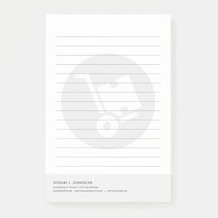Lagerverwalter Minimaler Stil Post-it Klebezettel