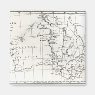 Lageskizze von Australien Magnet