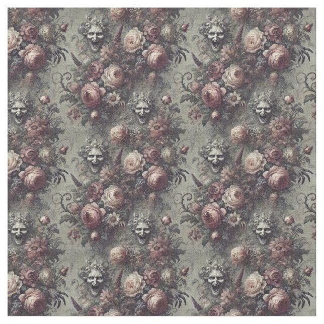 Lagh Lines - Gothic Dense Tile Stoff (Nahaufnahme)