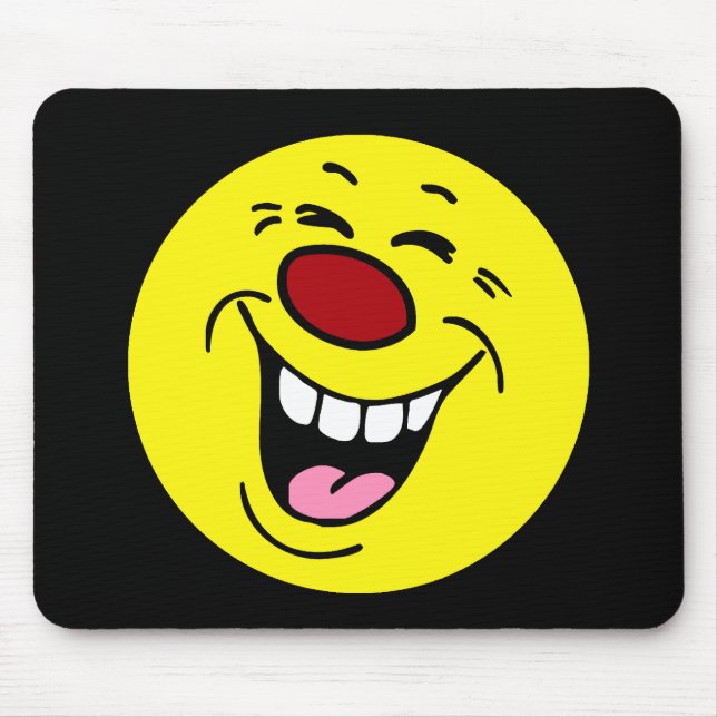 Laghing Face Grumpey Mousepad (Vorne)