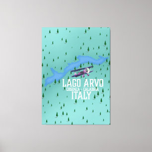 Lago arvo Reiseplan Italien Leinwanddruck