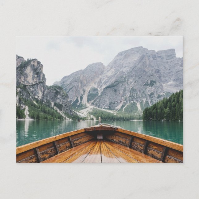 Lago di Braies, Pragser Wildsee - Lake Prags Italy Postkarte (Vorderseite)