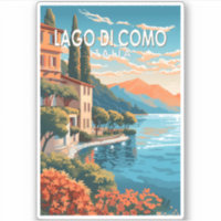 Lago di Como Italia Reisen Vintag