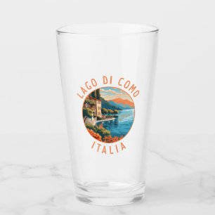 Lago di Como Italia Reisen Vintag Glas