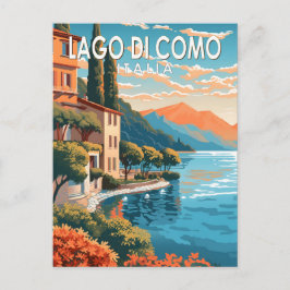 Lago di Como Italia Reisen Vintag Postkarte
