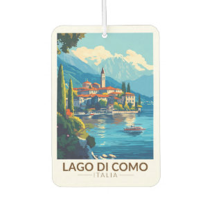 Lago di Como Italien Lombardia Reise Kunst Vintage Autolufterfrischer