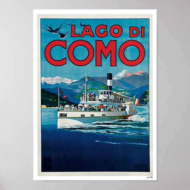 Lago di Como Poster (Vorne)