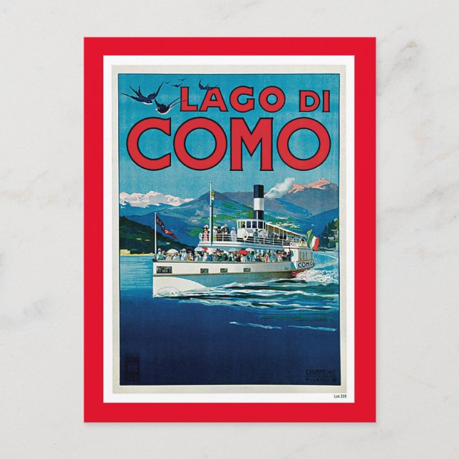 Lago di Como Postkarte (Vorderseite)