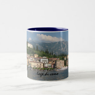 Lago di Como (See Como) Zweifarbige Tasse
