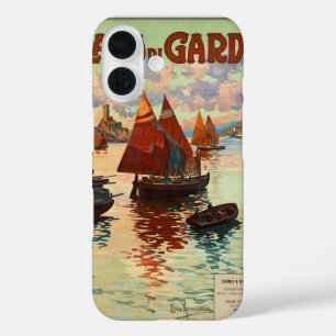 Lago di Garda, Gardasee, Italien Reisen Vintage, L iPhone 16 Hülle