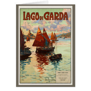 Lago di Garda, Gardasee, Italien Vintage Reise, L
