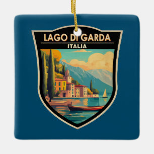 Lago di Garda Italia Wandern Vintag Keramikornament