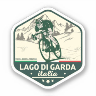 Lago di Garda - Lake Garda Pass Italienische Alpen Aufkleber