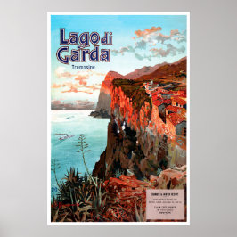 Lago di Garda, Tremonsine, Italien Reisenposter Poster