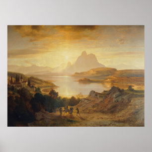 Lago di Lugano - Albert Zimmermann Poster