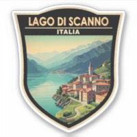 Lago di Scanno Italia Reisen Vintag