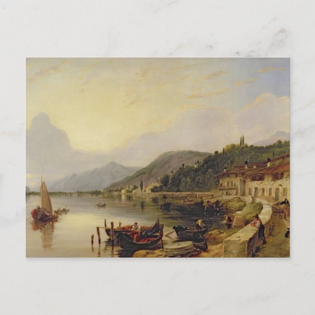 Lago d'Iseo, Italien Postkarte (Vorderseite)