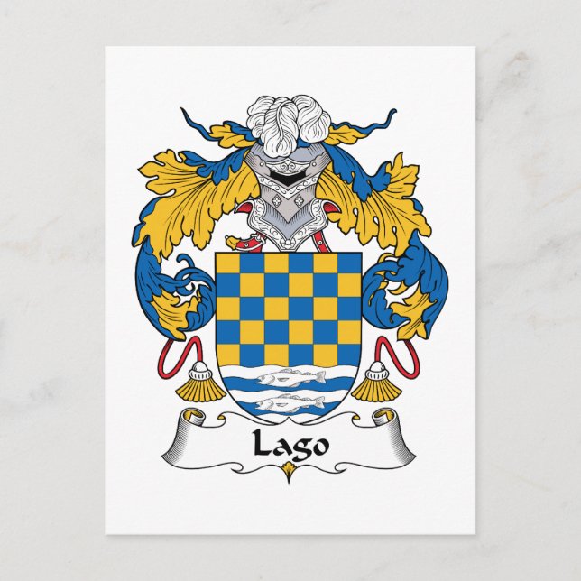 Lago Familienwappen Postkarte (Vorderseite)