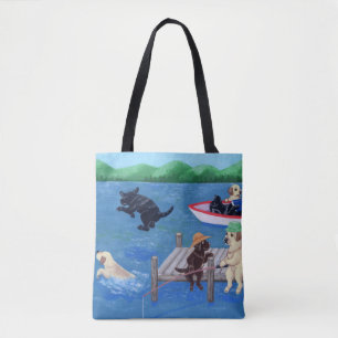 Lago Fun Labradors Painting Tasche