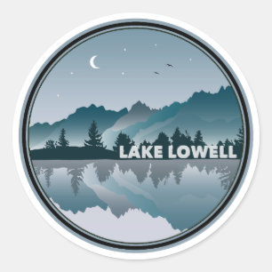 Lago Lowell Idaho Runder Aufkleber