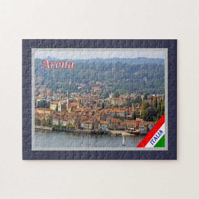 Lago Maggiore - Arona - Jigsaw Puzzle (Horizontal)