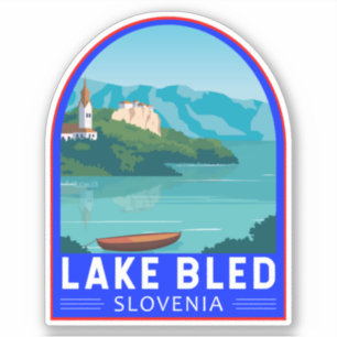 Lago Maggiore - Slowenien Reisen Retro Reisen Vint Aufkleber
