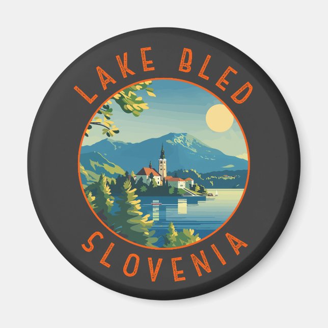 Lago Maggiore - Slowenien Vintage Magnet (Vorne)