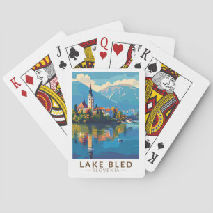 Lago Maggiore - Slowenien Vintage Spielkarten