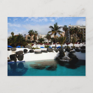Lago Martiánez, Puerto de la Cruz, Teneriffa, Span Postkarte