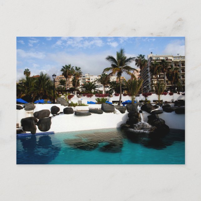 Lago Martiánez, Puerto de la Cruz, Teneriffa, Span Postkarte (Vorderseite)