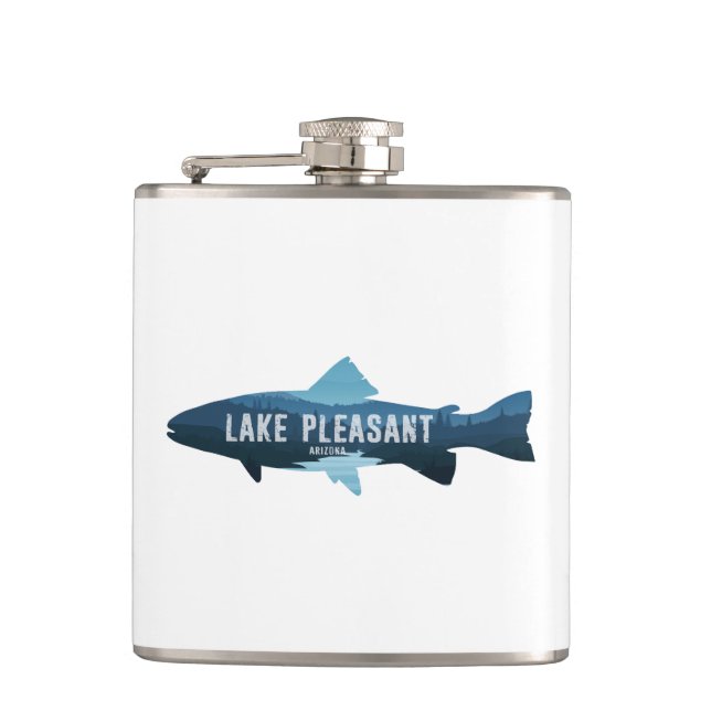 Lago Pleasant Arizona Fisch Flachmann (Vorderseite)