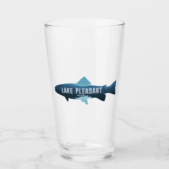 Lago Pleasant Arizona Fisch Glas (Vorderseite)