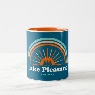 Lago Pleasant Arizona Rainbow Zweifarbige Tasse