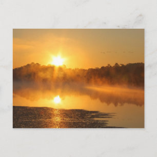 Lago Reflation Sunrise Postkarte