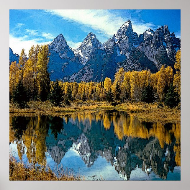 Lago Scenery Canvas Print Poster (Vorne)