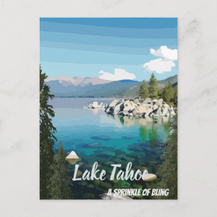 Lago Tahoe Postkarte von California