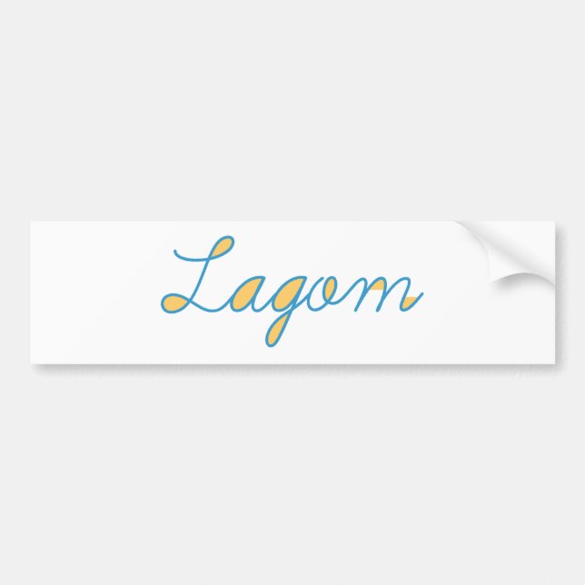 Lagom Autoaufkleber (Vorne)