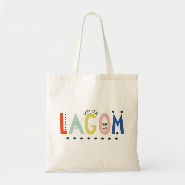 Lagom Colors Tote Bag Tragetasche (Vorne)