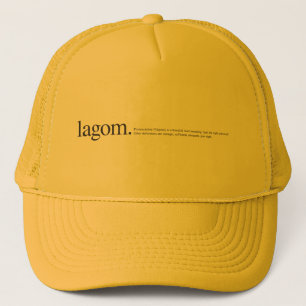Lagom Definition Trucker Hat Truckerkappe